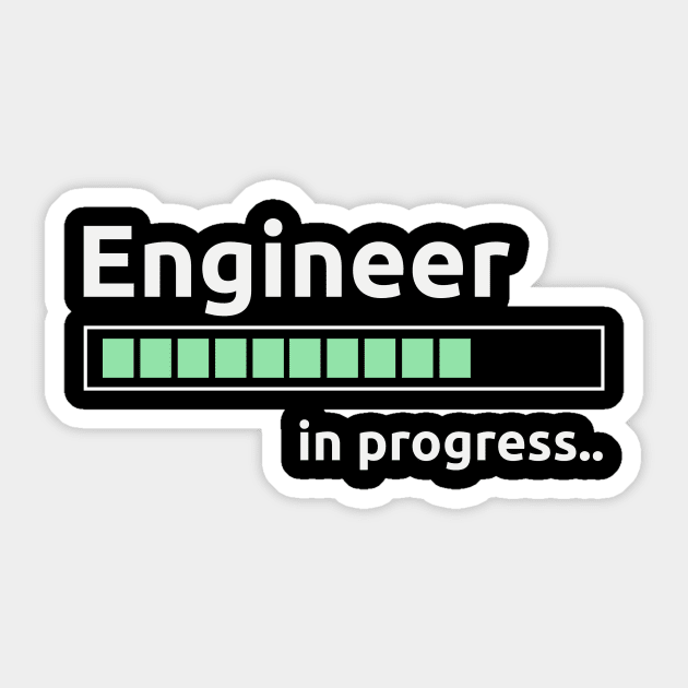 Engineer in progress Sticker by Science Design